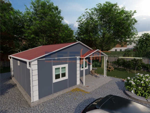 64m² Tek Katlı Prefabrik Ev